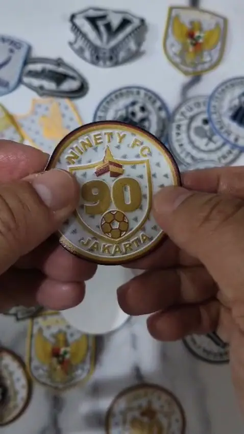 Patch 3D TPU Motif hasil produksi Patch Tatami