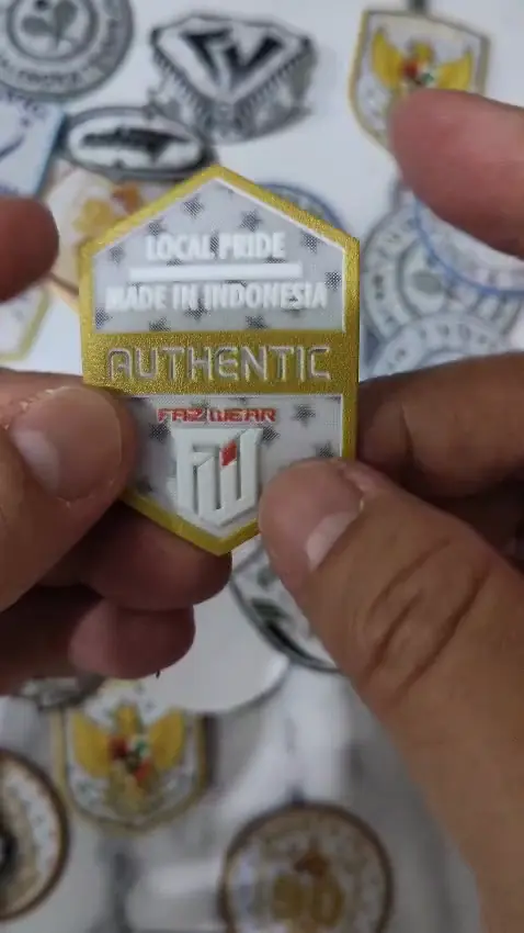 Patch 3D TPU Motif hasil produksi Patch Tatami