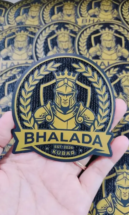 Detail close-up kepadatan jahitan tatami pada patch 3D Tatami asli