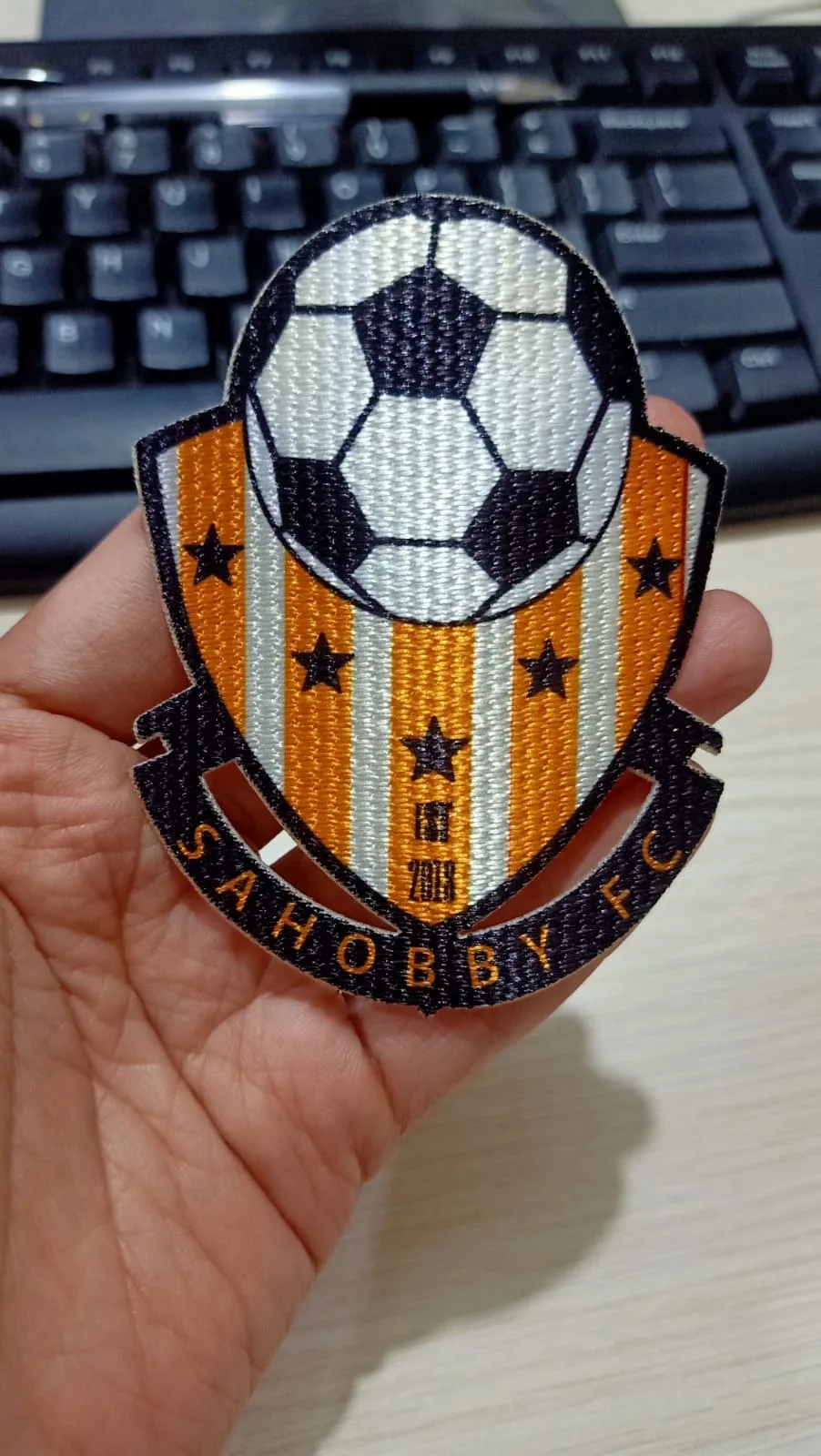 Contoh patch Woven on Tatami